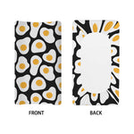 Black Fried Eggs Pattern Print Changing Pad Cover