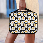 Black Fried Eggs Pattern Print Classic Bible Case