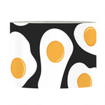Black Fried Eggs Pattern Print Drum Lamp Shade