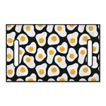 Black Fried Eggs Pattern Print Golf Cart Seat Cover