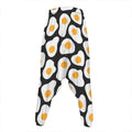 Black Fried Eggs Pattern Print Hammer Pants