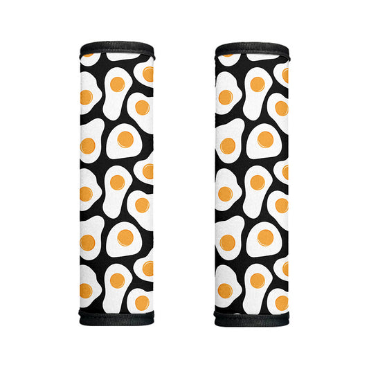 Black Fried Eggs Pattern Print Handle Covers