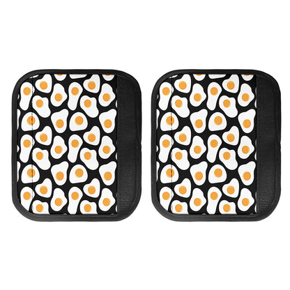 Black Fried Eggs Pattern Print Handle Covers