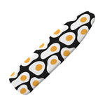 Black Fried Eggs Pattern Print Ironing Board Cover