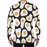 Black Fried Eggs Pattern Print Men's Long Sleeve T-Shirt