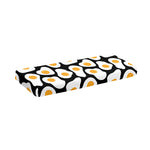 Black Fried Eggs Pattern Print Piano Keyboard Cover