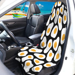 Black Fried Eggs Pattern Print Waterproof Car Seat Cover