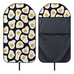 Black Fried Eggs Pattern Print Waterproof Car Seat Cover