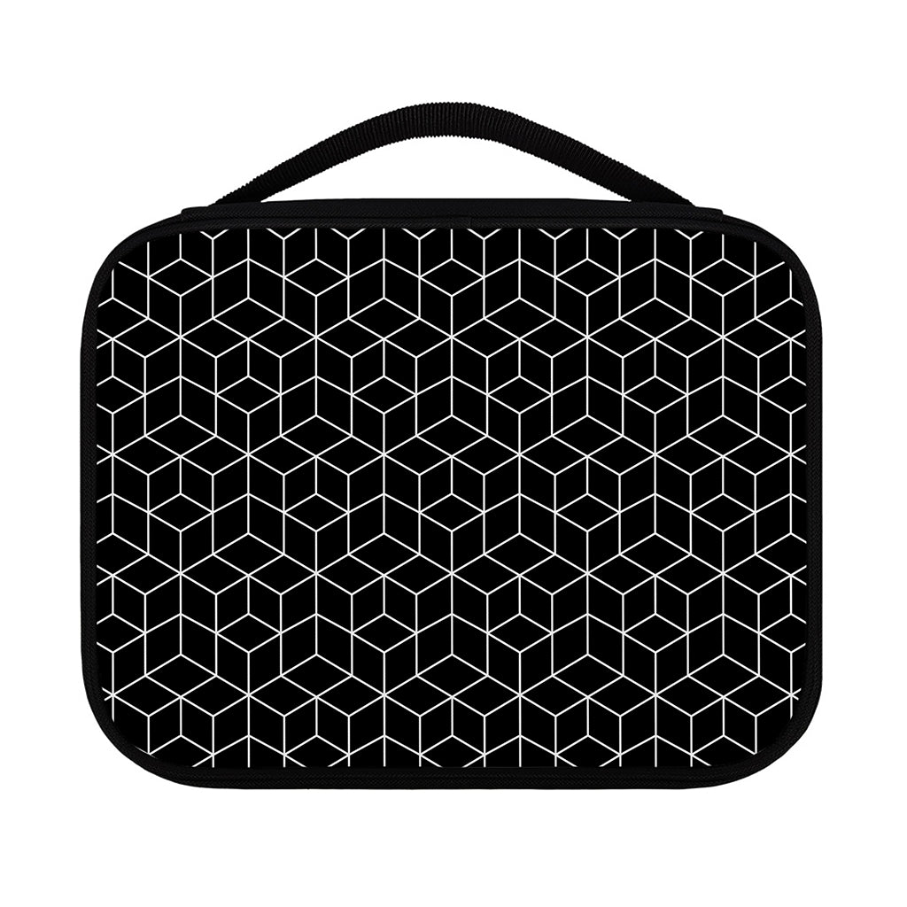 Black Geometric Cube Shape Pattern Print Classic Bible Case