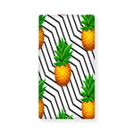 Black Geometric Pineapple Pattern Print Baby Crib Sheet