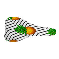 Black Geometric Pineapple Pattern Print Bicycle Seat Cover