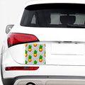 Black Geometric Pineapple Pattern Print Car Sticker