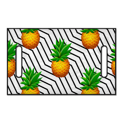 Black Geometric Pineapple Pattern Print Golf Cart Seat Cover