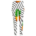 Black Geometric Pineapple Pattern Print High-Waisted Pocket Leggings