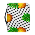 Black Geometric Pineapple Pattern Print Leather Bible Cover