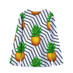 Black Geometric Pineapple Pattern Print Long Sleeve Short Coat