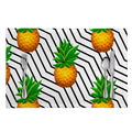 Black Geometric Pineapple Pattern Print Placemat