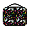 Black Girly Unicorn Pattern Print Classic Bible Case