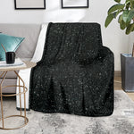 Black (NOT Real) Glitter Print Blanket