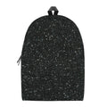 Black (NOT Real) Glitter Print School Backpack