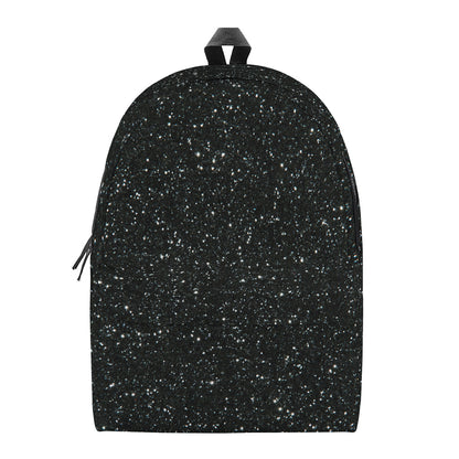 Black Glitter Artwork Print (NOT Real Glitter) Backpack