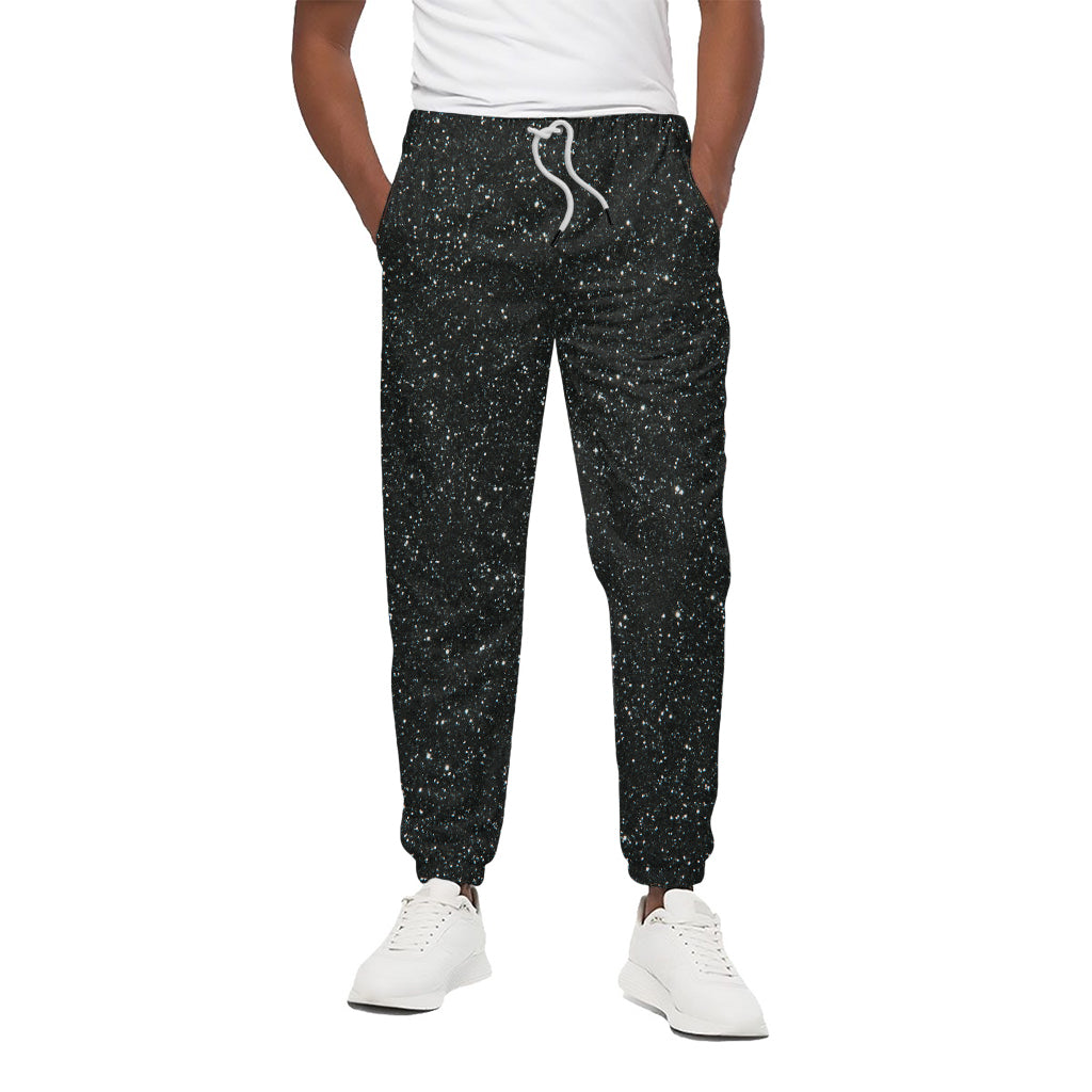 Black Glitter Artwork Print (NOT Real Glitter) Cotton Pants