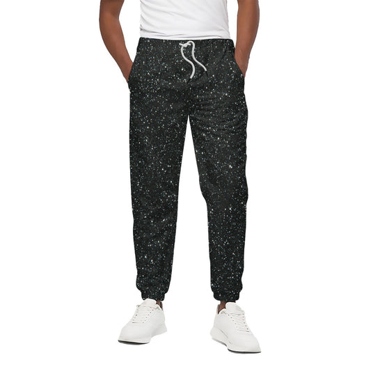 Black Glitter Artwork Print (NOT Real Glitter) Cotton Pants