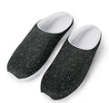 Black (NOT Real) Glitter Print Mesh Casual Shoes