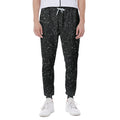 Black (NOT Real) Glitter Print Joggers