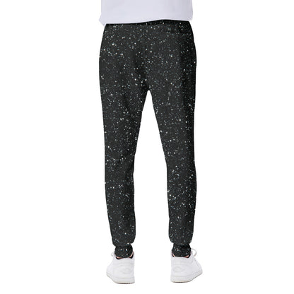 Black Glitter Artwork Print (NOT Real Glitter) Scuba Joggers