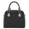 Black Glitter Artwork Print (NOT Real Glitter) Shoulder Handbag