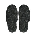 Black (NOT Real) Glitter Print Slippers