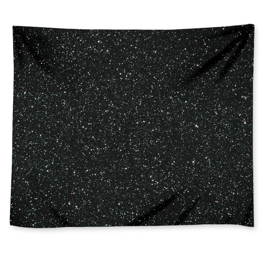 Black Glitter Artwork Print (NOT Real Glitter) Tapestry