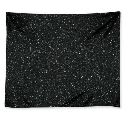 Black Glitter Artwork Print (NOT Real Glitter) Tapestry