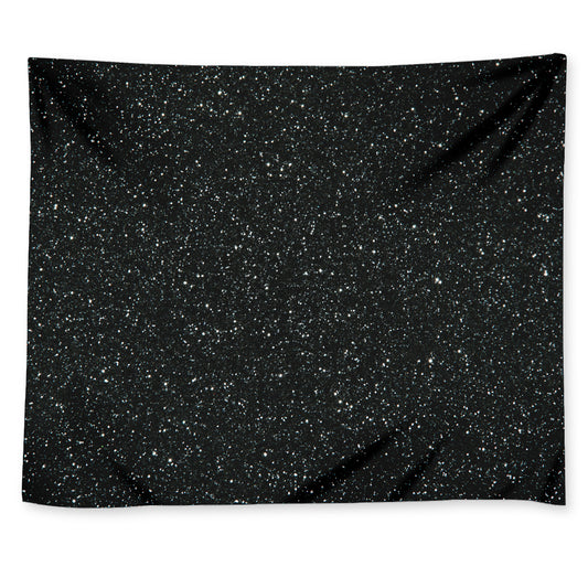 Black Glitter Artwork Print (NOT Real Glitter) Tapestry