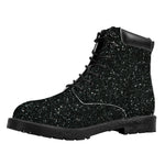 Black Glitter Artwork Print (NOT Real Glitter) Work Boots