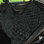 Black (NOT Real) Glitter Print Pet Car Back Seat Cover