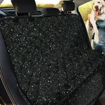 Black (NOT Real) Glitter Print Pet Car Back Seat Cover