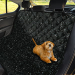 Black (NOT Real) Glitter Print Pet Car Back Seat Cover