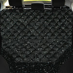 Black (NOT Real) Glitter Print Pet Car Back Seat Cover