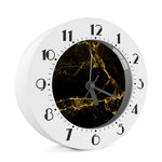 Black Gold Marble Print Alarm Clock