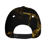 Black Gold Marble Print Baseball Cap