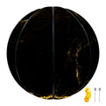 Black Gold Marble Print Basketball