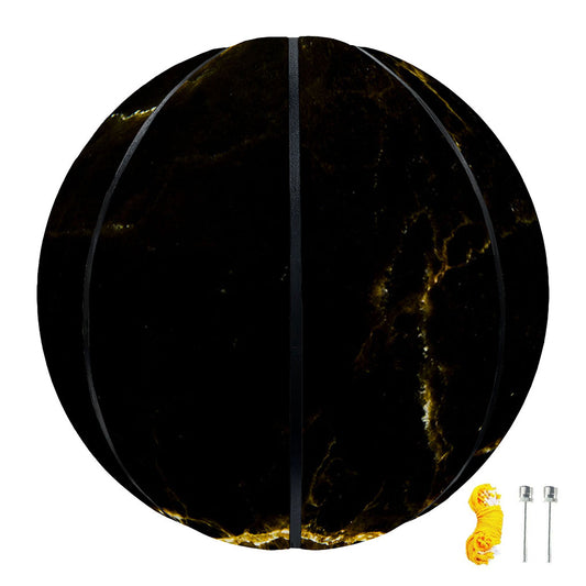 Black Gold Marble Print Basketball