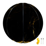 Black Gold Marble Print Basketball