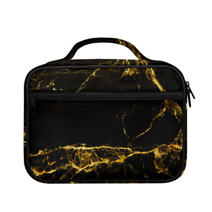 Black Gold Marble Print Briefcase Bible Bag