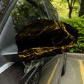 Black Gold Marble Print Car Side Mirror Covers