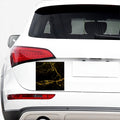 Black Gold Marble Print Car Sticker