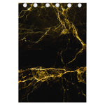 Black Gold Marble Print Curtain
