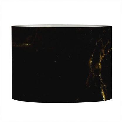 Black Gold Marble Print Drum Lamp Shade